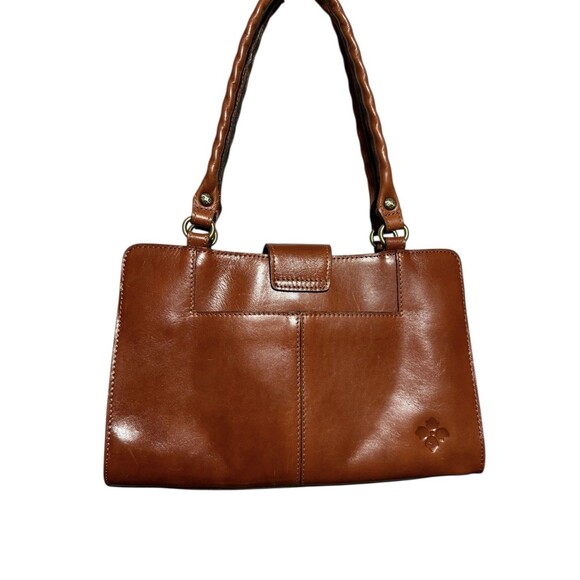 Patricia Nash Rosina Tooled Leather Satchel Tan Brown - Picture 2 of 16